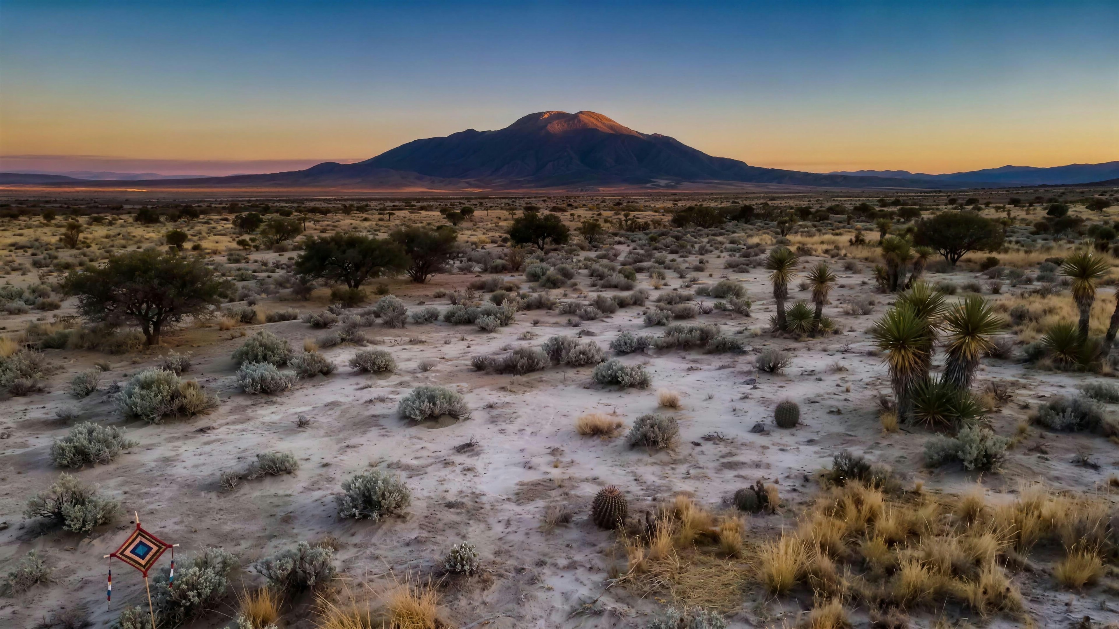 El desierto de Wirikuta y el Cerro del Quemado